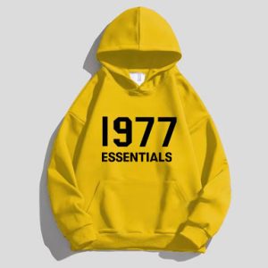 The 1977 Essentials Designer Hoodie combines comfort, style, and quality, featuring a modern fit and iconic branding for a timeless look.