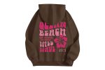 Wild Wave 1977 Essentials Graphic Hoodie Brown