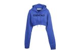 Shop the 1977 Essentials Cropped Hoodie A cozy, cropped design with retro 1977 graphic. Perfect for casual and athleisure wear.