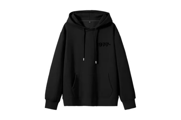 The 1977 Essentials Hoodie in Black offers minimalist style and ultimate comfort, making it a versatile, everyday piece for effortless and timeless fashion.