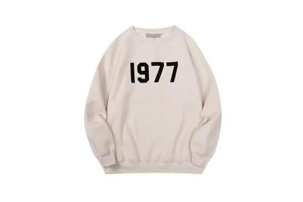 Shop the 1977 Essentials Sweatshirt in Beige. Soft cotton fleece, classic fit, ribbed cuffs, and durable design for all-day comfort and effortless style. Shop the 1977 Essentials Sweatshirt in Beige. Soft cotton fleece, classic fit, ribbed cuffs, and durable design for all-day comfort and effortless style.