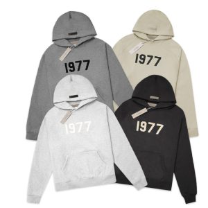 Shop the Oversized 1977 Essentials Hoodie Bundle Set of 4 Colors for Ultimate Style. Soft fleece, adjustable hood