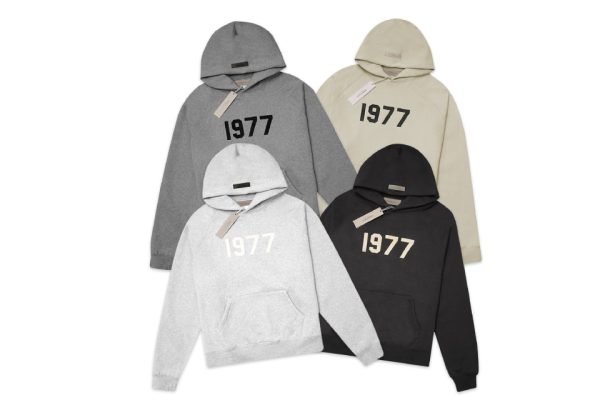 Shop the Oversized 1977 Essentials Hoodie Bundle Set of 4 Colors for Ultimate Style. Soft fleece, adjustable hood