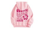 Wild Wave 1977 Essentials Graphic Hoodie Pink