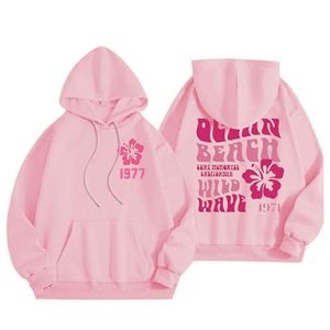 Shop the Wild Wave 1977 Essentials Graphic Hoodie Pink for ultimate comfort and retro style. Perfect for everyday wear and casual outfits.