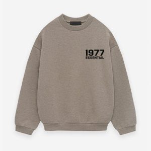 Shop the 1977 Essentials Fleece Crewneck in Heather Gray. Soft, warm, and durable, this classic pullover sweatshirt is perfect for casual wear and comfort.