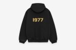 1977 EssentialsHeavy Fleece Hoodie Black