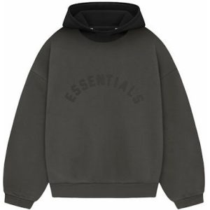 The Essentials Nylon Fleece Hoodie in Ink/Jet Black combines comfort, warmth, and style with a sleek design, perfect for casual, everyday wear.