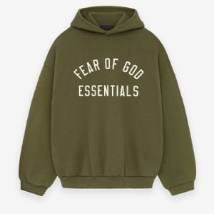 1977 Essentials Fleece Hoodie in Green