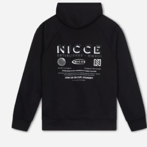 1977 NICCE Mens Multi Logo Hoodie Black