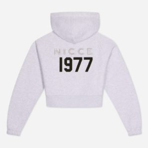 The 1977 NICCE Women's Ersa Cropped Zip-Through Hoodie offers a stylish, comfortable fit with a modern cropped design, perfect for casual wear.