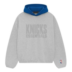 Essentials NBA Knicks Hoodie Light Heather – Show your team pride with this comfortable, stylish hoodie, perfect for any Knicks fan on game day.
