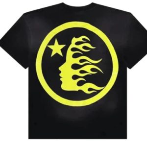 Shop the classic 1977 Hellstar Sport logo t-shirt in black and yellow. A vintage-inspired design perfect for sports enthusiasts and retro fashion lovers.
