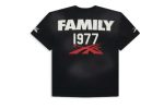 The 1977 Hellstar Sports Family T-Shirt offers a comfortable fit, featuring bold graphics and a classic design perfect for casual, sporty style.