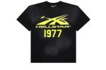 Shop the classic 1977 Hellstar Sport logo t-shirt in black and yellow. A vintage-inspired design perfect for sports enthusiasts and retro fashion lovers.
