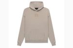 The Essentials FG Hoodie in gray features a bold logo, adjustable hood, and soft cotton blend for ultimate comfort and everyday style.