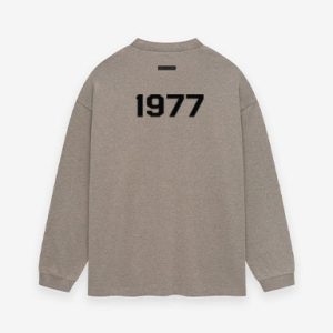 1977 Essentials Jersey Long Sleeve Tee Heather Gray