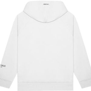 Essentials Pullover Hoodie Applique Logo White