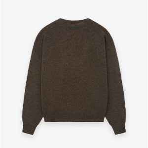 Essentials Fine Knit Henley Mocha