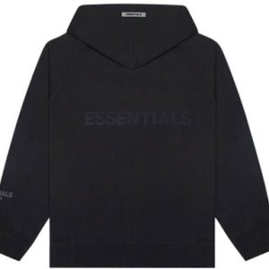Essentials Full Zip Up Hoodie Applique Logo Dark Slate/